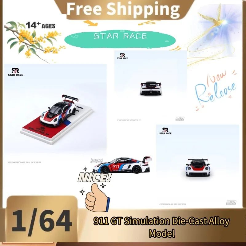 [Pre-sale] STAR RACE 1:64 911 GT Simulation Die-Cast Alloy Model, Collector's Edition Desktop Decoration, Festival Gift.