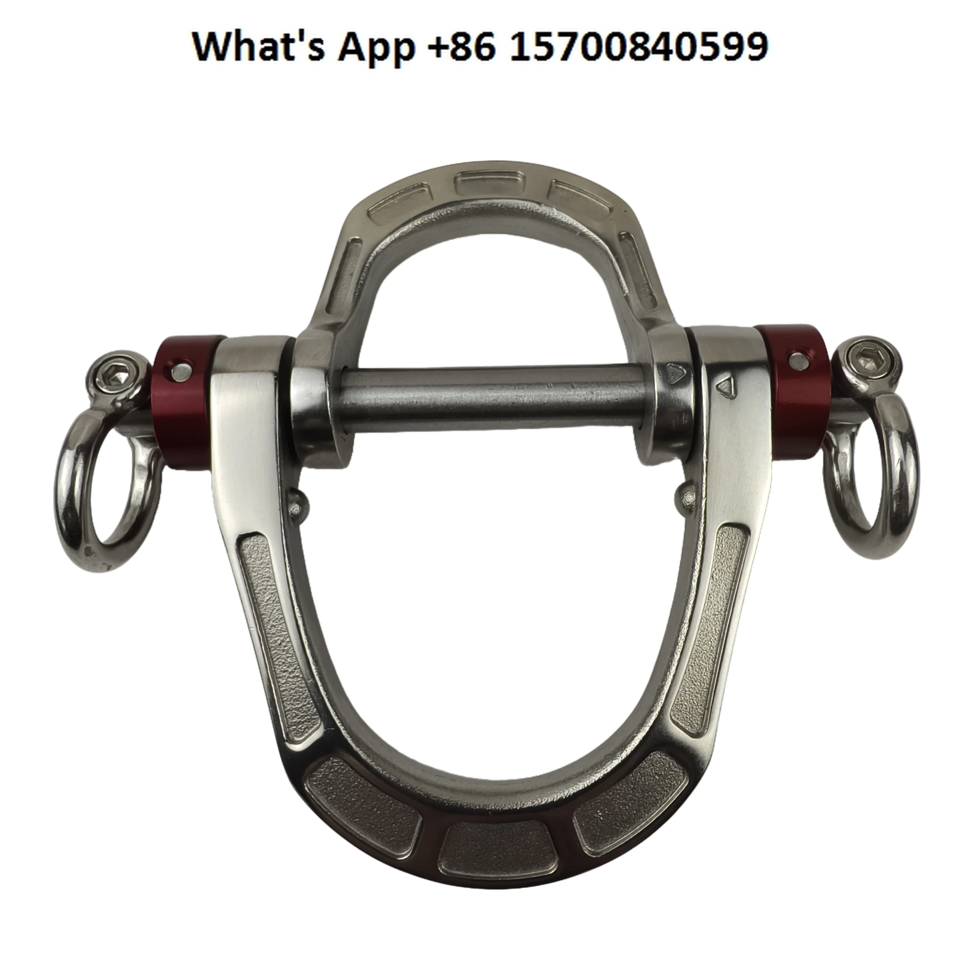 Aerial work five-point seat belt accessories size D double D ring load-bearing ring non-climbing stainless steel