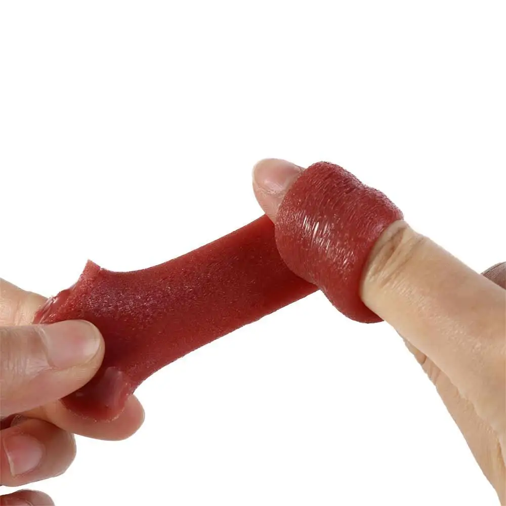 

3PCS Halloween Horrible Tongue Toy Simulation Realistic Stretchable Tongue Harmless Twists Fake Tongue Performances