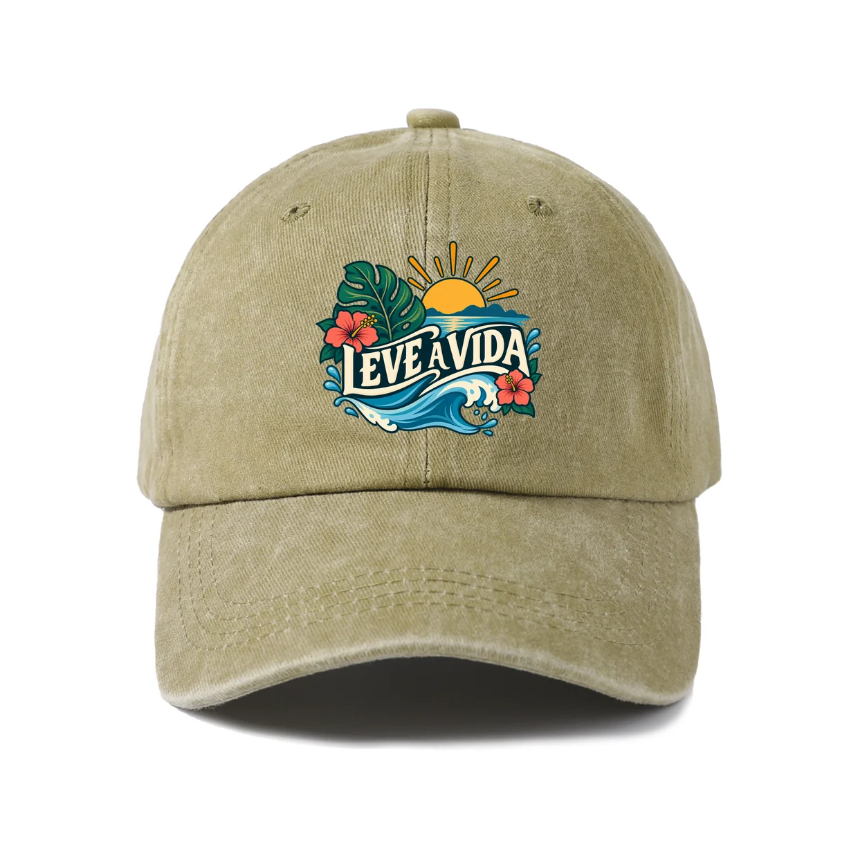 Levaria Sign Graphic Baseball Cap, Vintage Washed Adjustable Unisex Dad Hat, Outdoor Gift