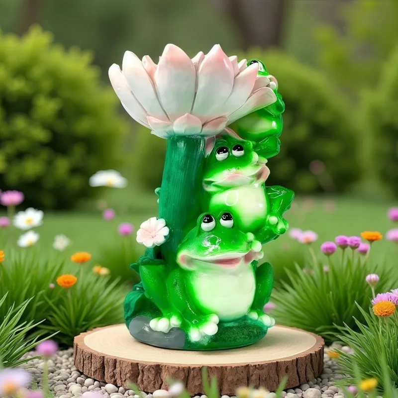 

Simulated Animal Creative Frog Sculpture Outdoor Villa Courtyard Park Pond Pool Garden Landscape Decoration Ornament