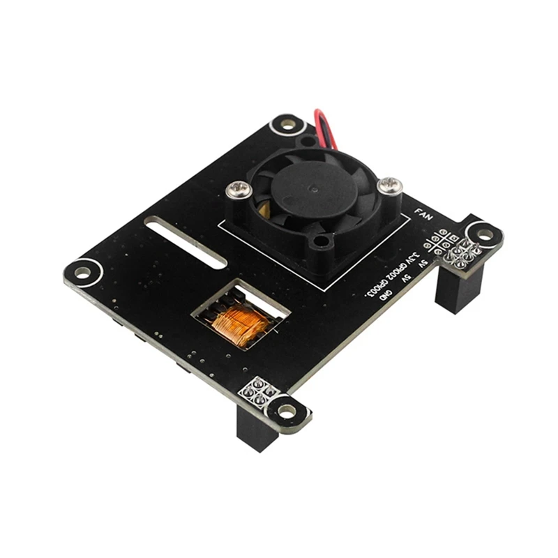 Per Raspberry Pi 4 POE HAT con ventola di raffreddamento Power Over Ethernet Module Support muslimate per Rasberry Pi 4B 3B +