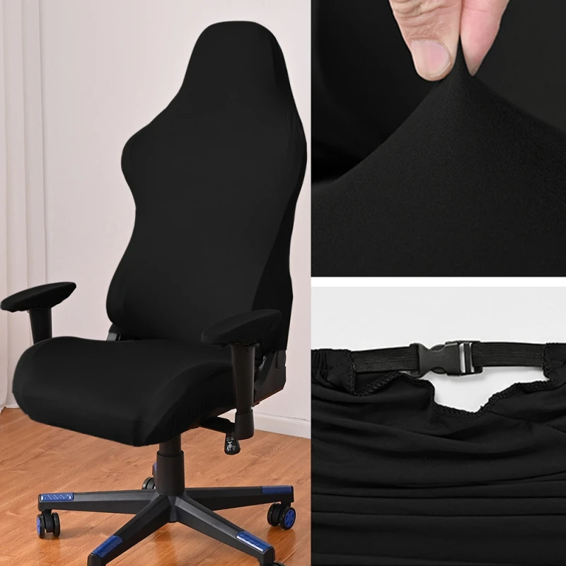 4pcs Gaming Chair Covers With Armrest Spandex Splicover Office Seat Cover For Computer Armchair Protector Cadeira Gamer