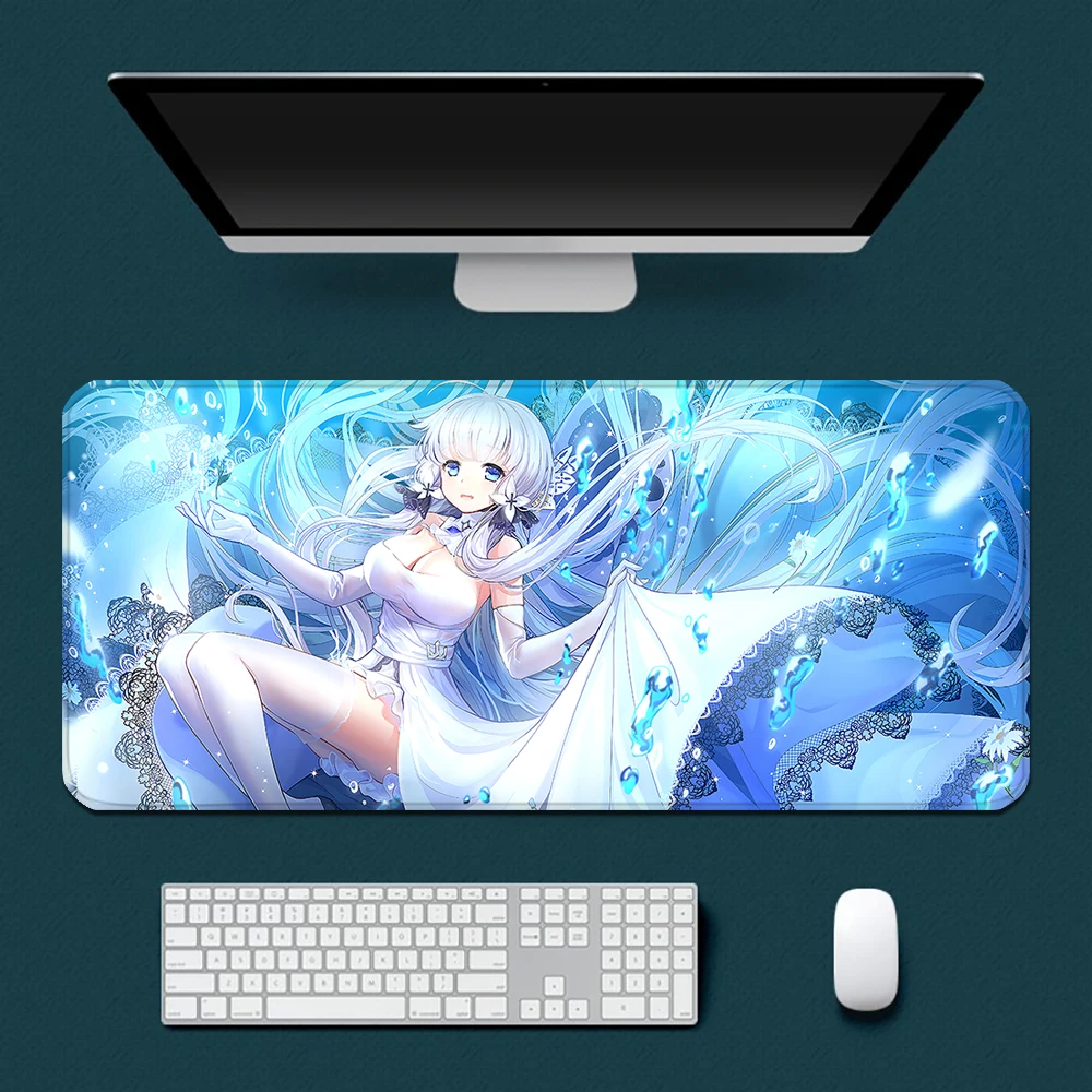 Azur Lane Mousepad HD Printing Computer Gamers Locking Edge Non-slip Mouse Pad XXL90x40cm Keyboard PC Desk Pad