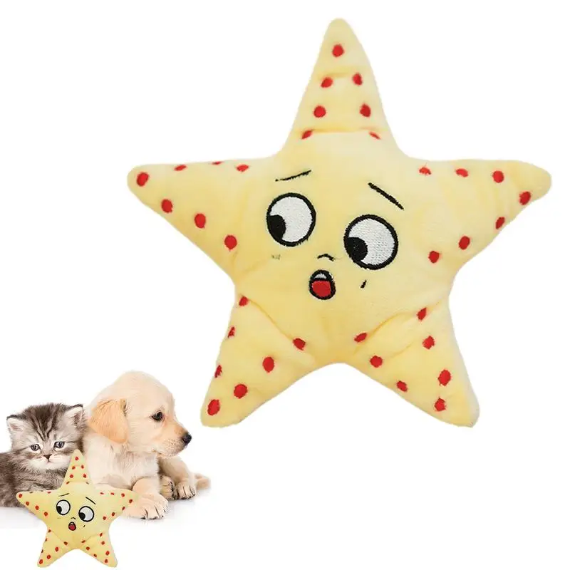 Plush Toys For Dogs Dog Chew Toy Interactive Dog Toys Puppy Teething Dog Puzzle Toy Octopus Starfish Plush Toys Pet Toys For