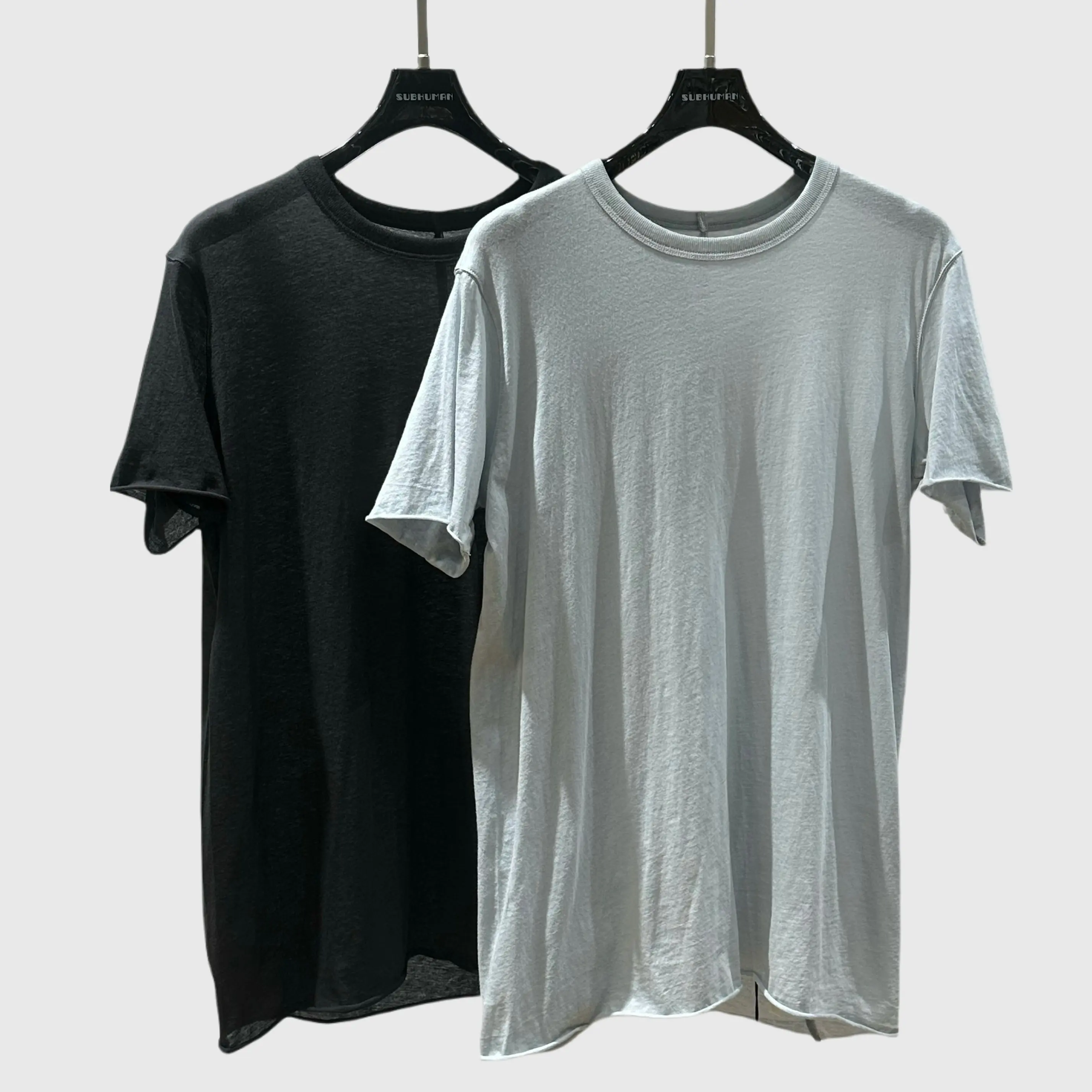 Owen Seak Men Casual T Shirt 100% Cotton Men's Clothing Tops Tees Summer Short Sleeve Women Solid Thin Light Bottoming Shirt