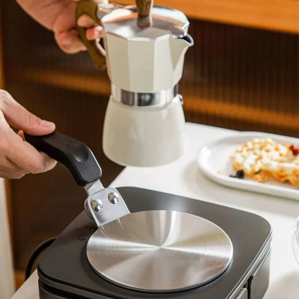 Universal Mocha Pot Heat Diffuser Plate Ceramic Coffee Pot/Glassware Heat Conductive Disk for Induction Cooktop