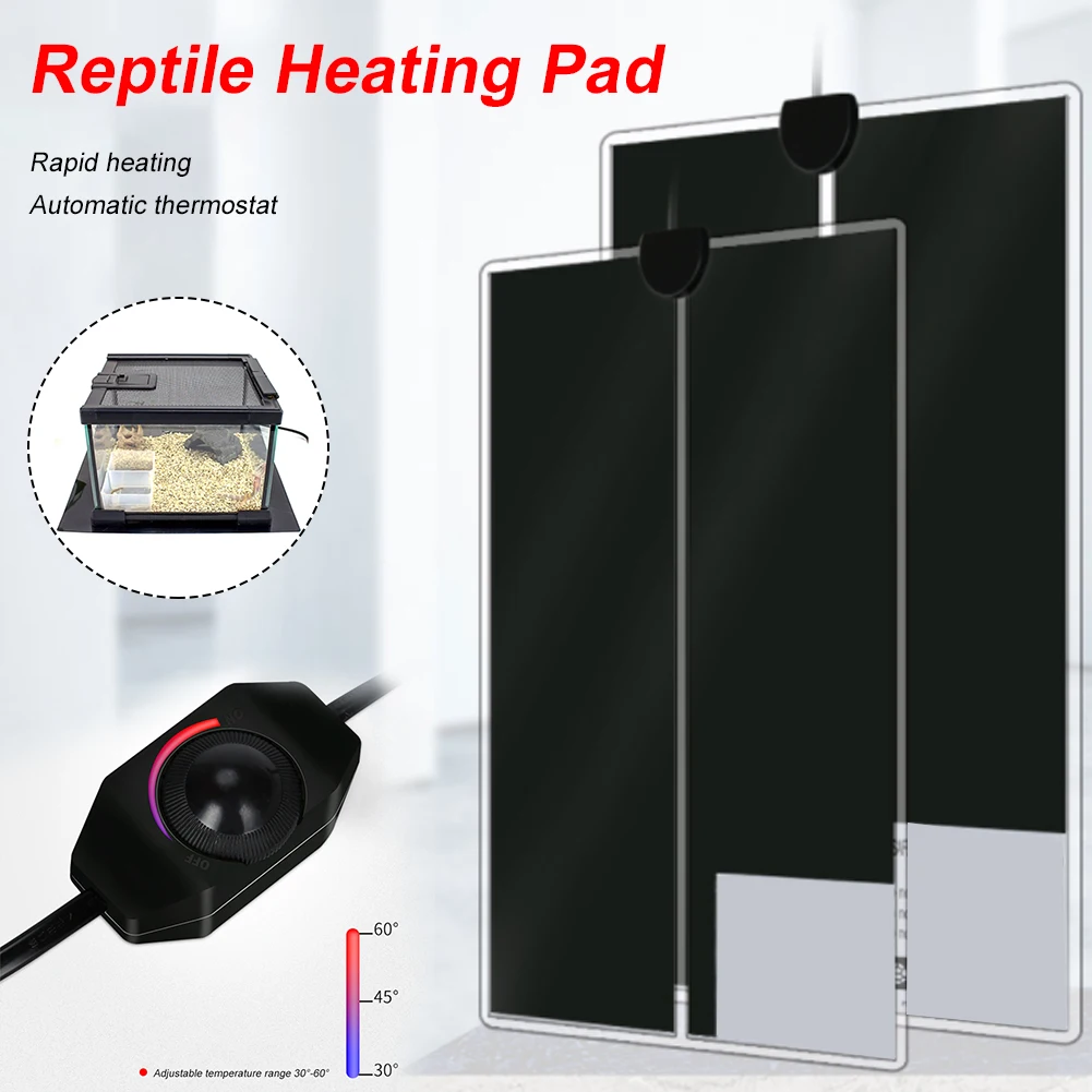 

NEW 5-20W Terrarium Reptiles Heat Mat Climbing Pet Heating Warm Pads Adjustable Temperature Controller Mats Reptiles Supplies