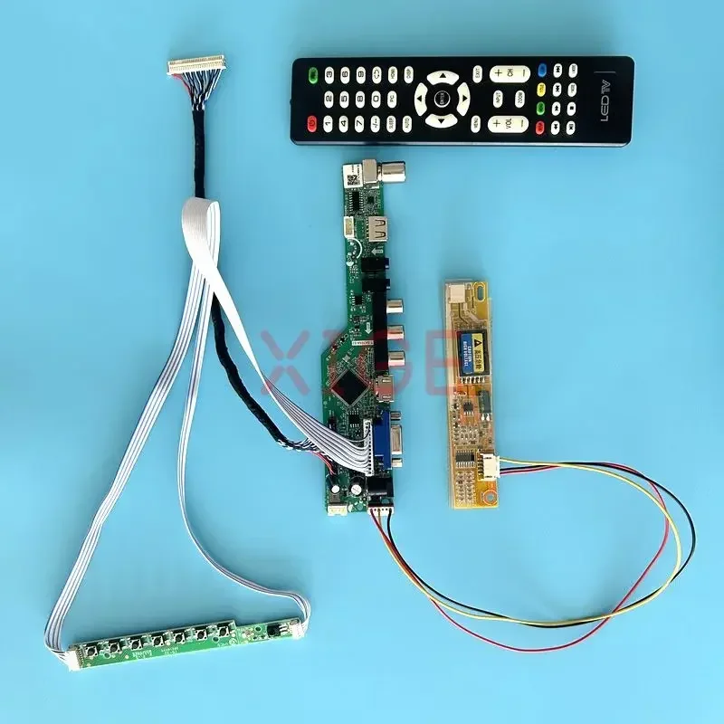 

Controller Driver Board Fit LTN170P1-L02 LTN170P2-L01 LCD Panel 30-Pin LVDS AV+HDMI+VGA+IR+USB DIY Kit TV Analog 1680*1050 1CCFL