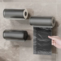 Trash Bags Storage Box Wall Mounted Kitchen Bathroom Plastic Garbage Bag Container Dispenser Home Storage Trash Bags Holder