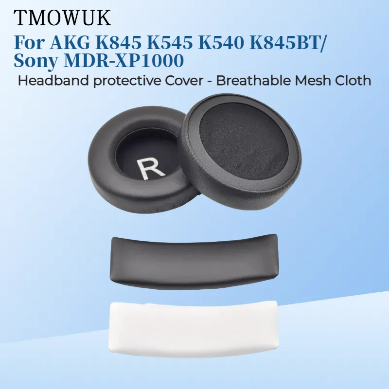 

Replacement Ear Pad Cushion Cups Ear Cover Earpads For AKG K845 K545 K540 K845BT/Sony MDR-XP1000 Headphones Repair Parts TOMWUK