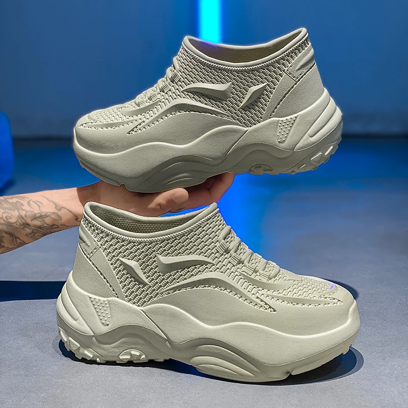 

Обувь шеф-повара, четыре сезона, водонепроницаемая кухонная рабочая обувь с высоким берцем, модная мужская повседневная обувь Joker для занятий спортом на открытом воздухе, обувь из ЭВА, водная обувь