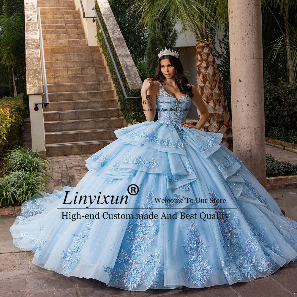 Красочные платья принцессы Quinceanera