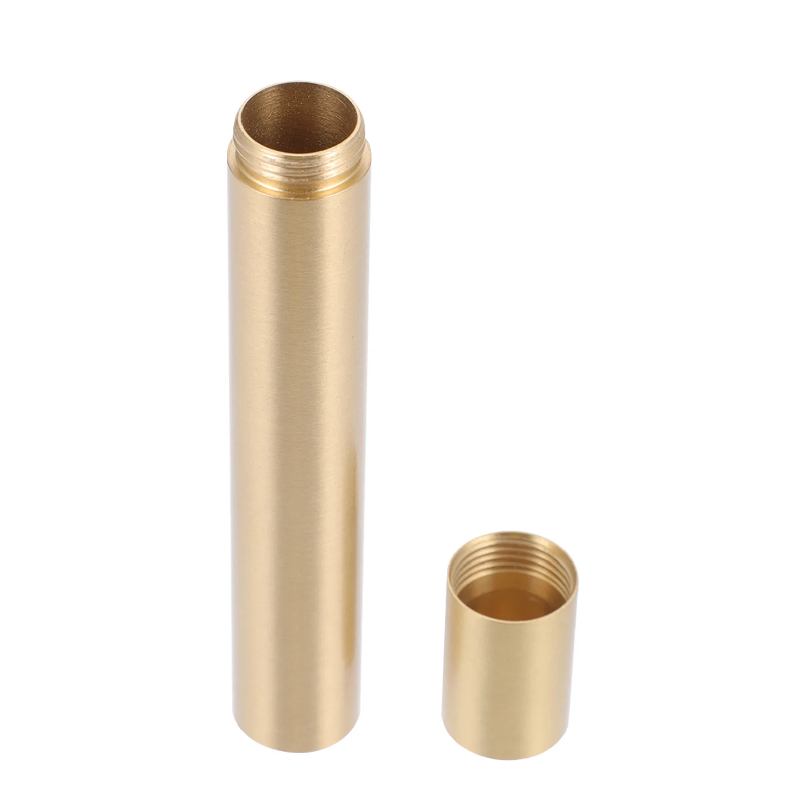 

Metallic Waterproof Incense Storage Tube for Sticks Aromatherapy Travel Container Copper Stick Holder Box