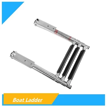 Scala telescopica a 3 gradini regolabile in acciaio inossidabile per barche per Yacht e piscine marini