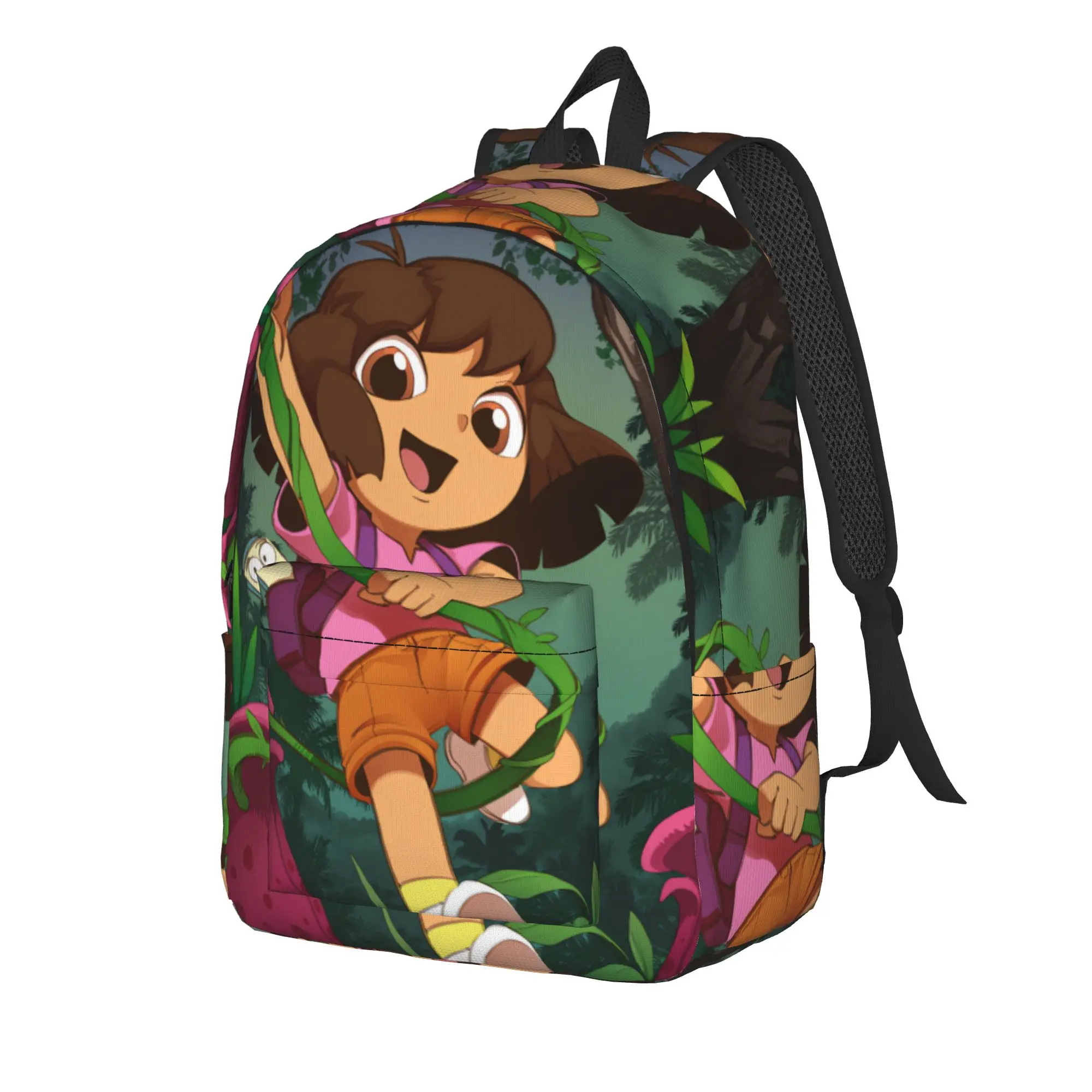 Jungle Vine Swing Backpack Doras The Explorer Travel Backpacks Female Designer Pattern High School Bags Streetwear Rucksack