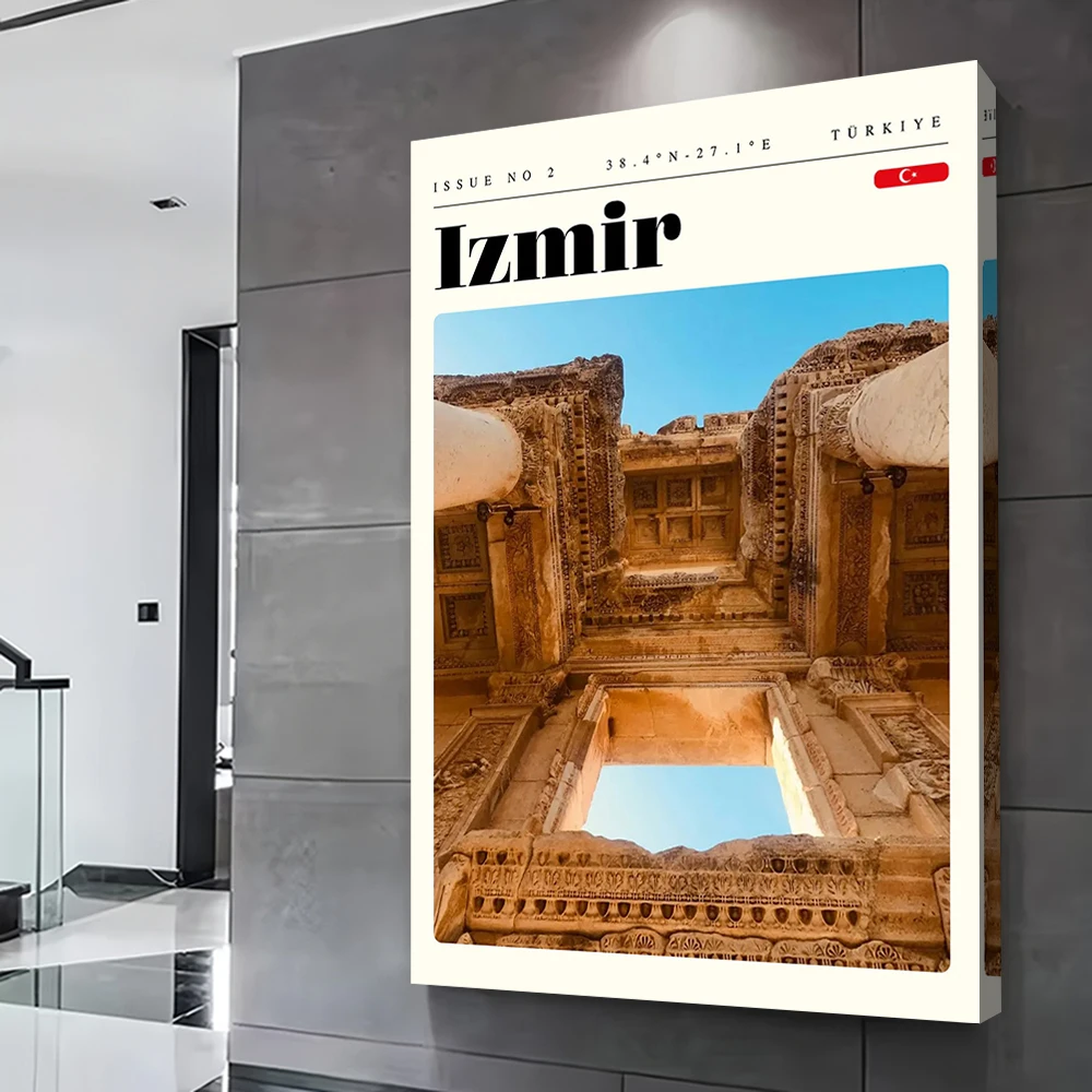 إزمير تركيا السفر الفن الطباعة المشارك صور الرسم على لوحات القماش الجدارية للوحات الزخرفية الديكور عناصر ديكور المنزل #2