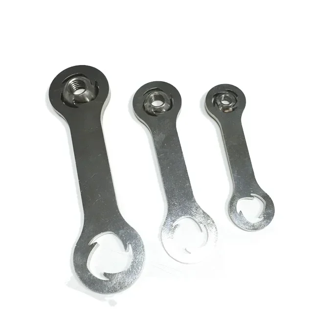 Customization  Tool Steel Nickel plated flat Wrench for petal  Security -theft Screw /Nut