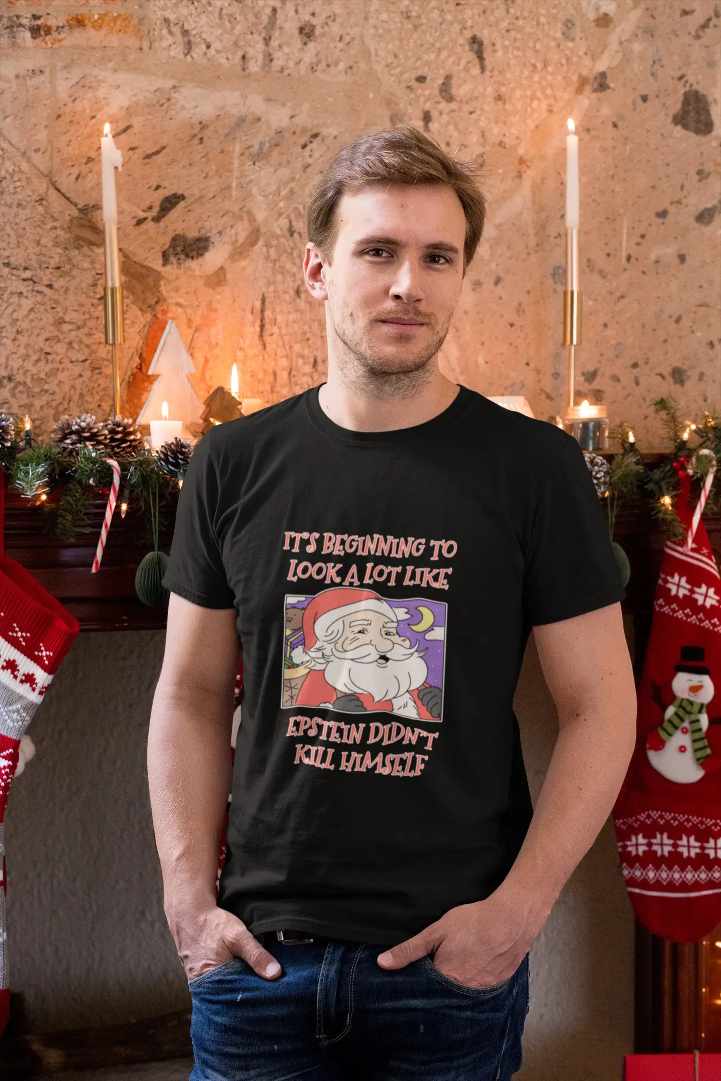 It's Beginning To Look A Lot Like Epstein Didn't Kill Himself Christmas T Shirt