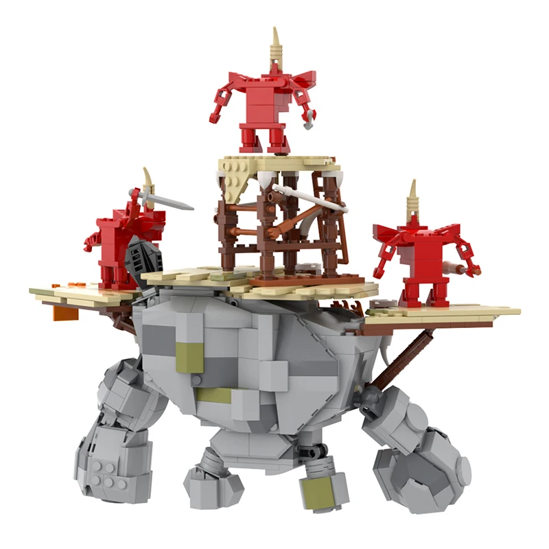 MOC Game Zeldaed Stone Talus Building Blocks Assembling Models Stone Monsters Collection Creative Bricks Toys Birthday Gifts