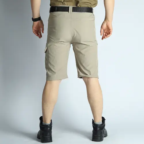 New Men's 2-in-1 Convertible Tactical Pants, Quick-Dry Zip-Off Training Trousers, Summer Multi-Functional Long Shorts - Image 3