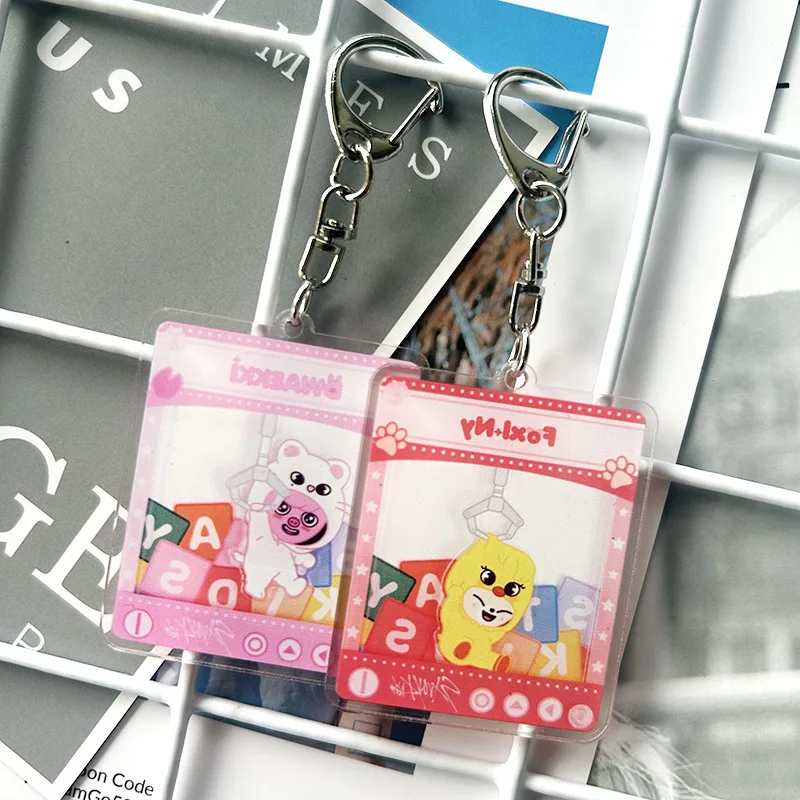 

Акриловый брелок Skzoo Stray Kids Cartoon SKZ' Wolfchan Bang Chan, аксессуар для сумки, сувенир для фанатов, игрушка, подарок