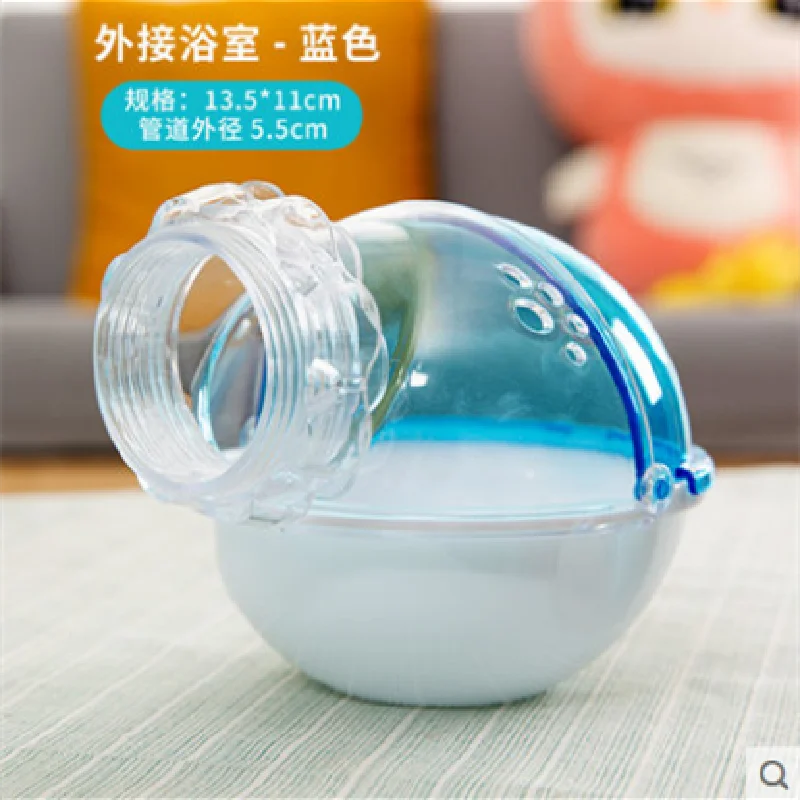 

Hamster Bathroom Hamster External Bathtub Bathtub Bath Sand Box round Bathroom Small Pet Supplies Splash-Proof Sand Bathroom