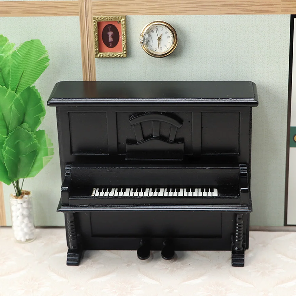 Mini piano l'inventaire en bois, modèle de salle de jouets, micro scène, meubles miniatures, maison, petit