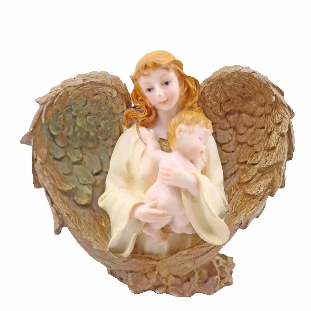 3D Angel wings Mother Holding Baby Silicone Candle Mold Mothers Day DIY Chocolate Candy Decoration Cake Mould Wax Soap Gift