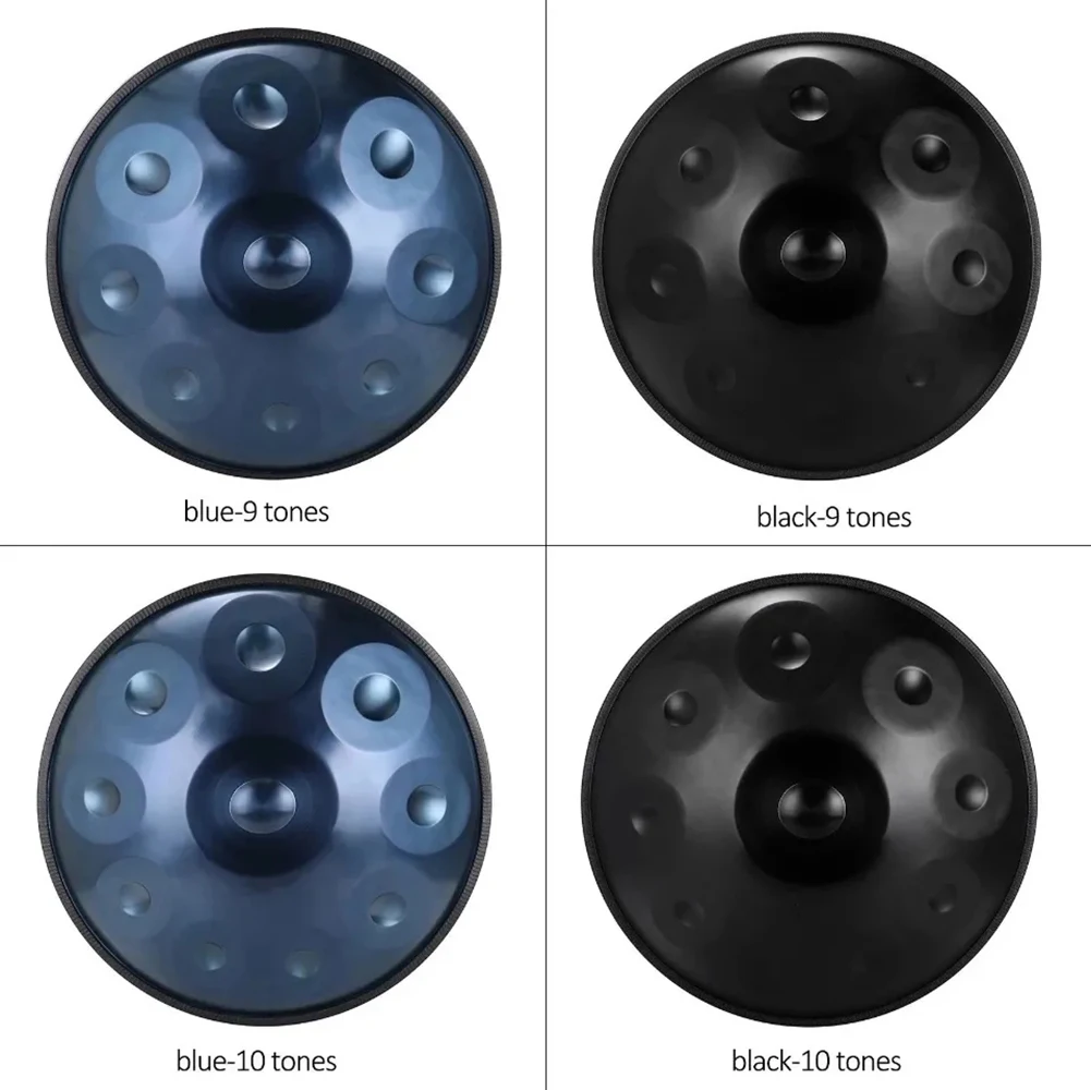 9/10/12 Notes 22 Inches 440/432hz Professional in D Minor Steel Handpan Drum Percussion Instrument for Professional Performance