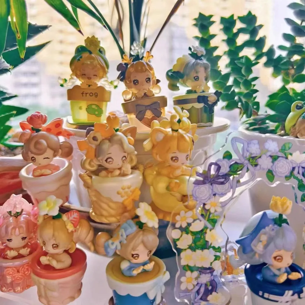 الحلو إميلي مومو معجزة حديقة سلسلة صندوق أعمى لطيف مومو صندوق غامض تحصيل اللعب نموذج حلية الأطفال مفاجأة هدية