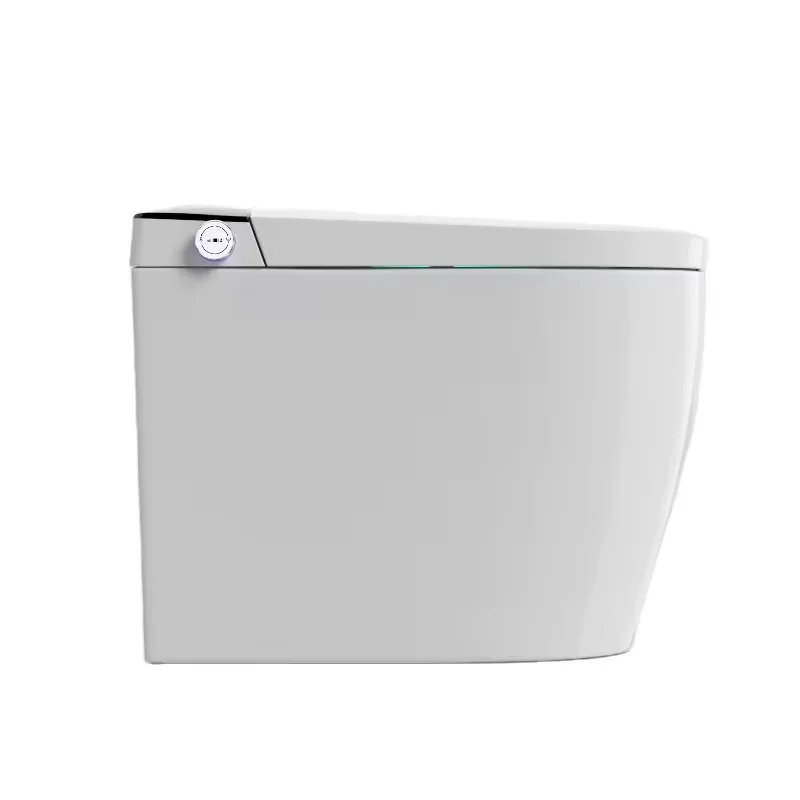 High Quality Ceramic Toilet square Automatic Flush Floor Standing Small Bathroom Cabinet Smart Toilet