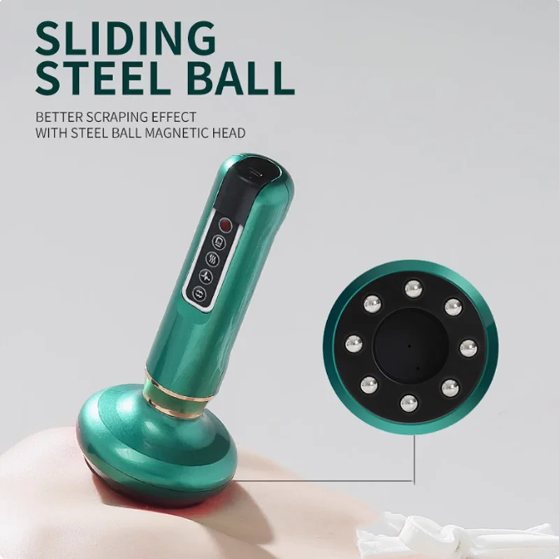 Electric scraping instrument Bianshi hot compress cupping device unblocking meridian brush intelligent vacuum negative pressure