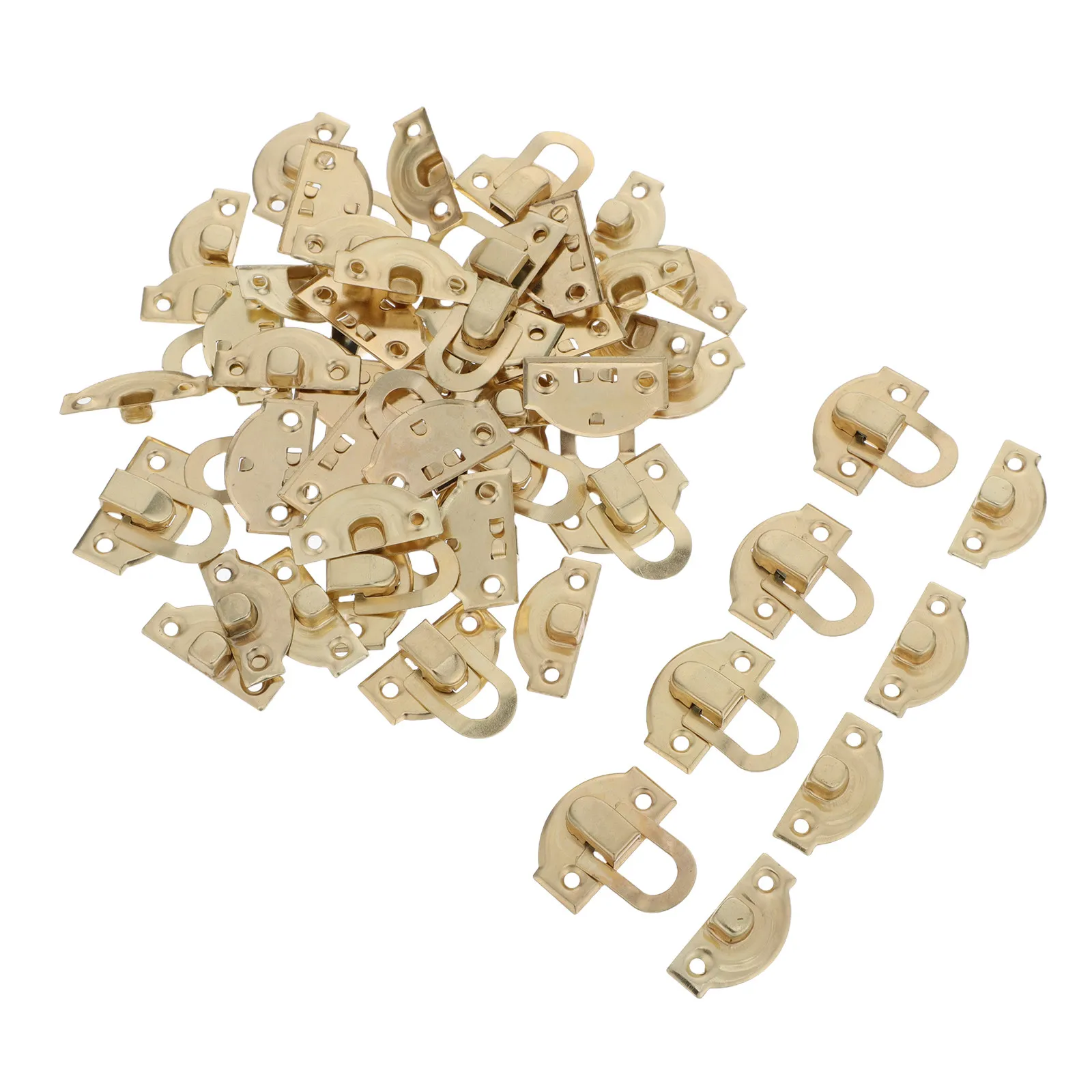 

24 шт. винтажные декоративные защелки-пряжки с винтами, цельнометаллические ретро-петли-защелки для шкатулок, сундуков, деревянных изделий