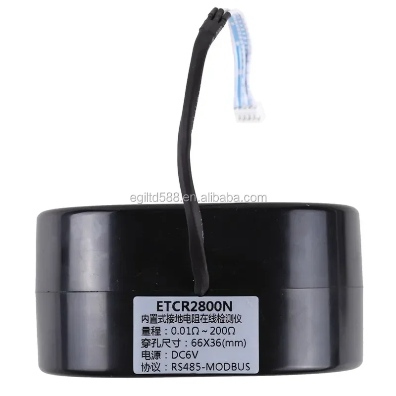 

Измеритель сопротивления заземления ETCR2800N со встроенным бесконтактным датчиком для онлайн-мониторинга состояния заземления и подключения заземляющих проводов