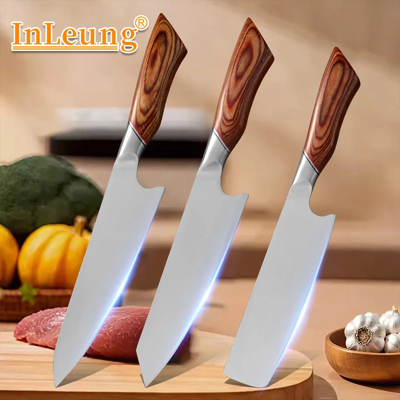 Kitchen Knife Stainless Steel Slicing Cleaver Japanese Chef Knives Fish Fillet Meat Fruits Cleaver Sharp Blade Utility Knife
