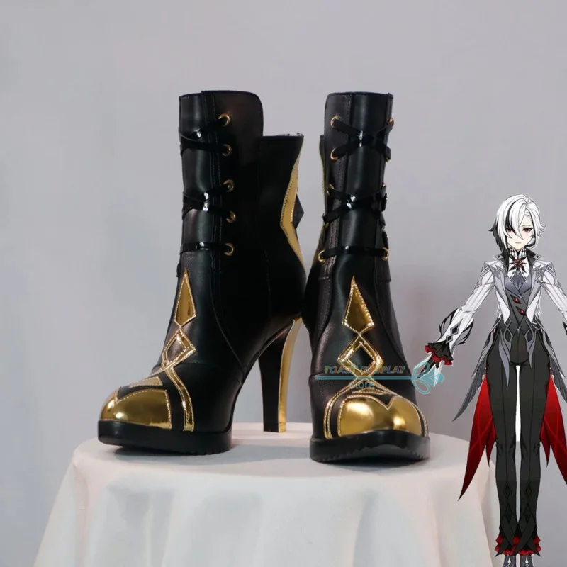 أحذية بيرو جينشين إمباكت التأثيرية أحذية أنيمي لعبة كوس أحذية كوميك أرليكينو التأثيرية أحذية الدعامة لحفلات الهالوين