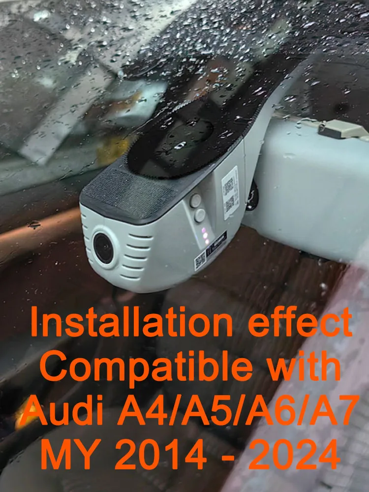 GRECOREAL 4K Dash Cam Voor en Achter 2160P WiFi Auto Dual Dashcam APP Controle Gemakkelijk te installeren Plug Play Compatibel met Audi Q7 4M - afbeelding 2