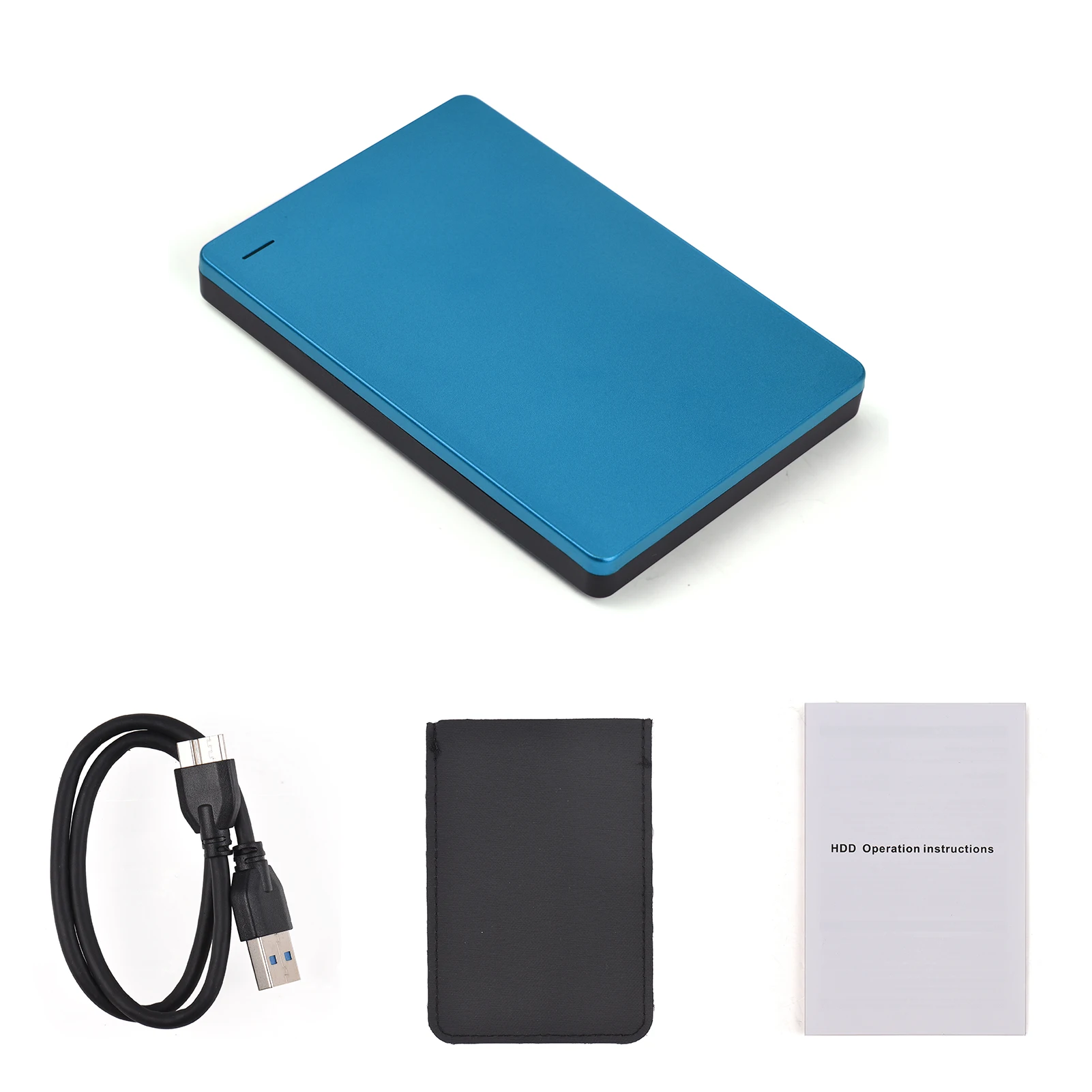 2.5" External Hard Drive HDD USB 3.0 Portable Mobile Hard Disk with Stable Transmission Metal Hard Drive for Laptop/Computer/Mob