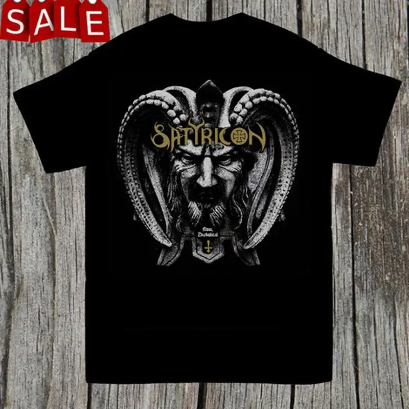 تي شيرت Satyricon للرجال باللون الأسود جميع المقاسات