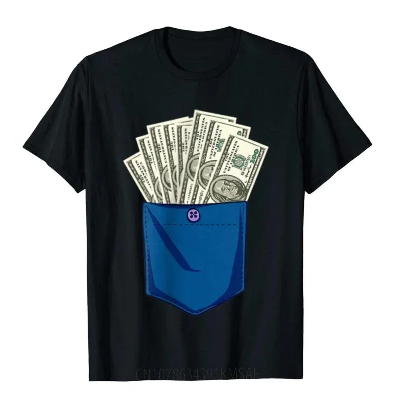 Cash Money Dolla Bills Y'all In Your Pocket Hustler T-Shirt Cotton T Shirts For Men Customized Tees Classic Cosie