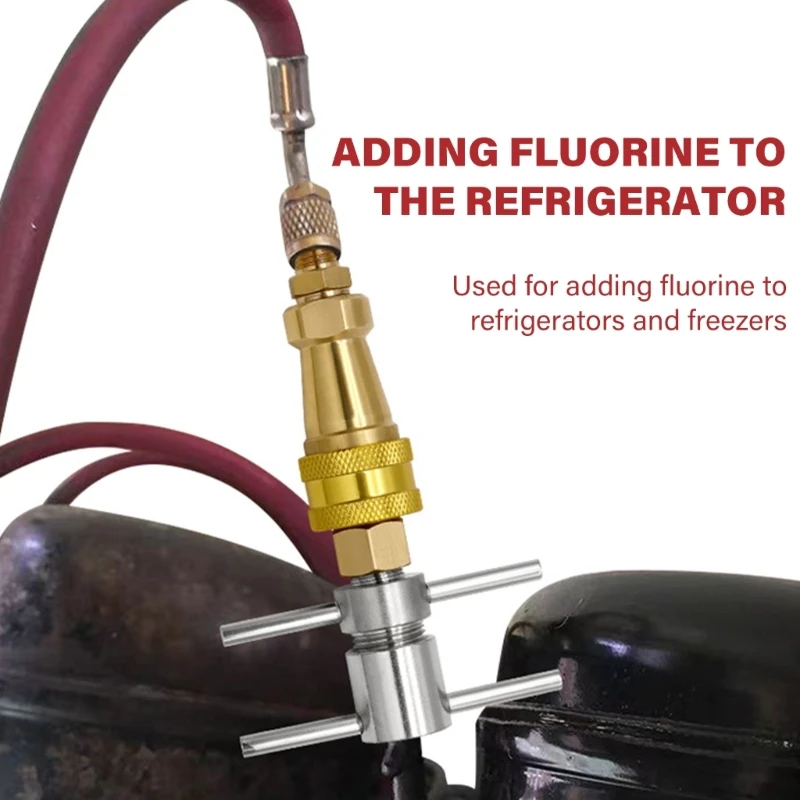 Koelkastkoelmiddelen bijvuladapter Snelkoppelingsaccessoire voor koelmiddelen A0NC