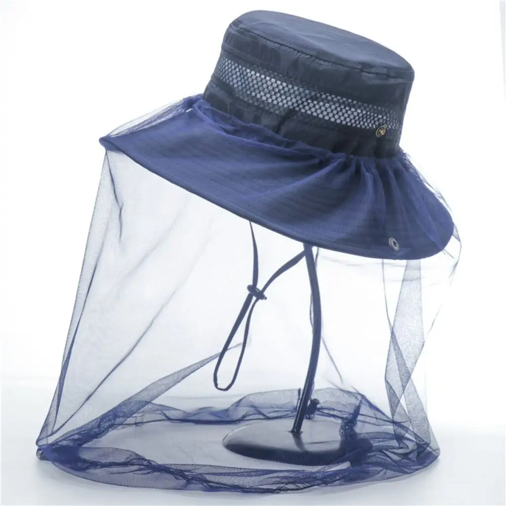 

Keeping Protective Outdoor Equipment Camouflage Hat-Veil Anti Bee Hat Mosquito Net Hat Outdoor Fishing Sun Cap Insect Mesh Hat