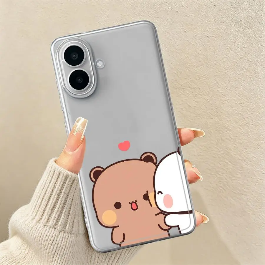 Coque de téléphone pour couple de dessins animés B-Bubu pour Samsung Galaxy A34 A35 A14 A16 A54 A15 A36 A13 A25 A51 A56 A27 A57 A26 A24 A52 A37