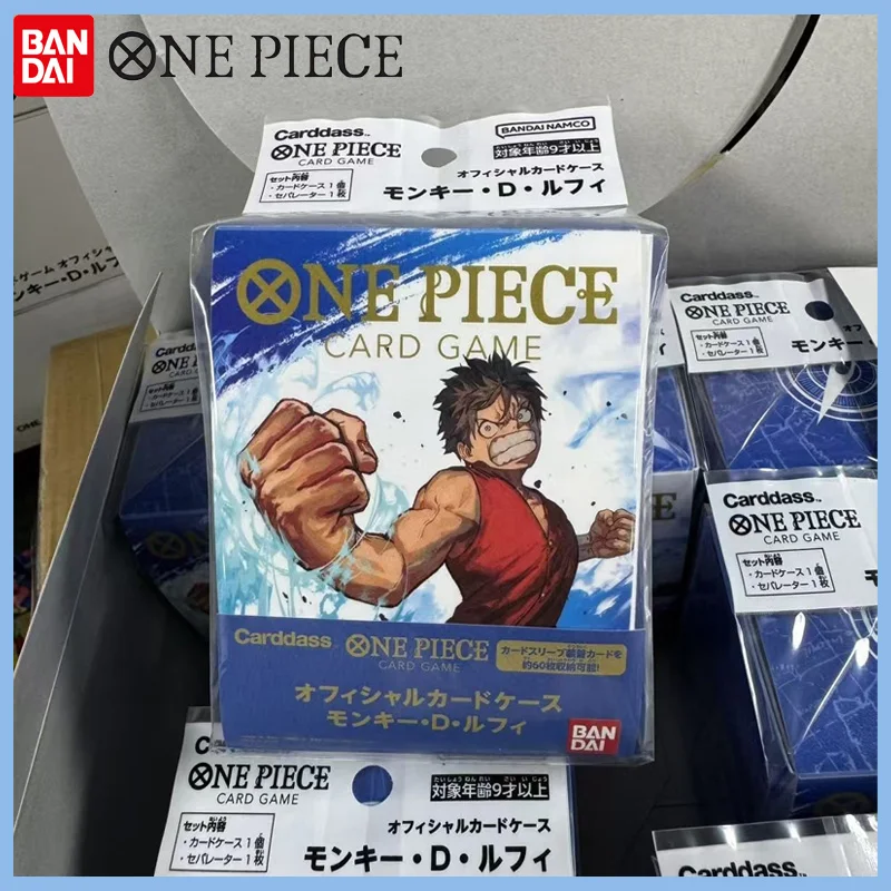 

Новый официальный бокс для хранения карт Bandai One Piece Card Game (OPCG) с тематикой Луффи, большой вместительный держатель для карт, коллекционная игрушка, подарок для ребенка