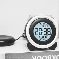 Super Loud Vibration Alarm Clock with Vibrator Multi-Functional Dual Alarm Clock for Heavy Sleeper Deaf Hard of Hearing Snooze
