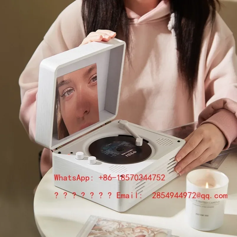 Retro CD Player, Bluetooth Multifunctional CD Player, Music CD Player Suitable for Birthday Gifts