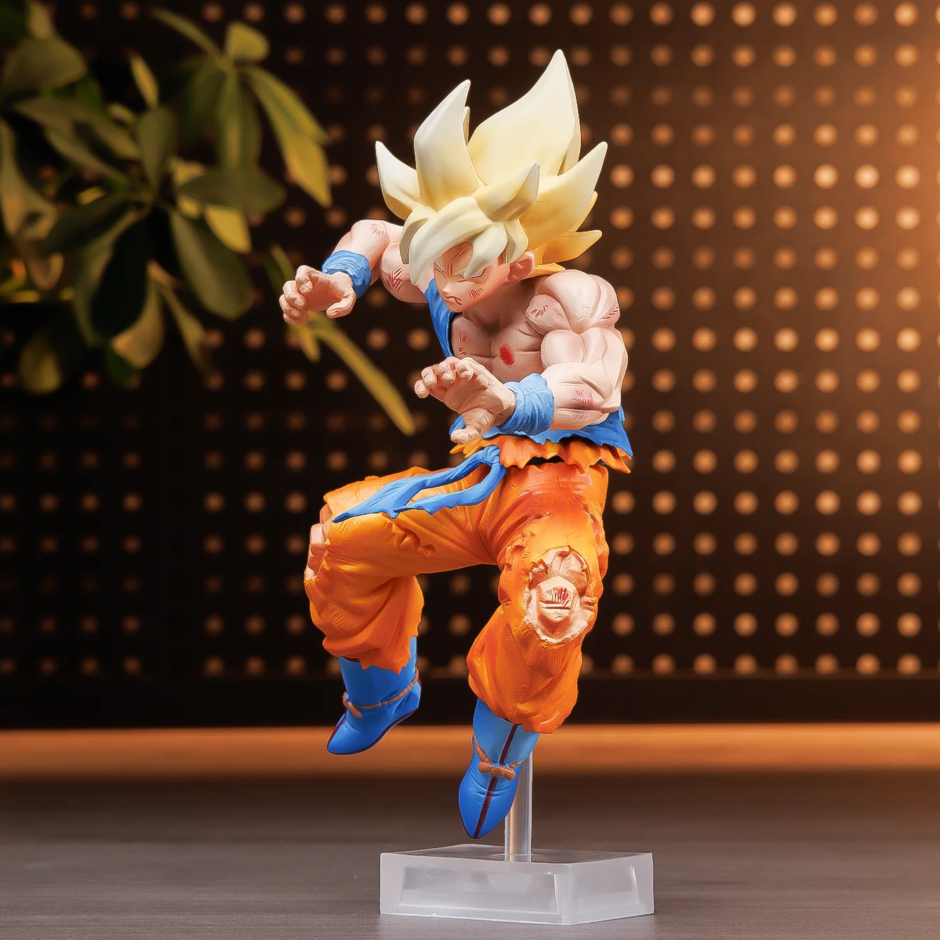 

Dragon Ball Super Saiyan one action anime figure Collectible Statue, Scale Figure Model, Dynamic Pose, Display Piece, Christmas