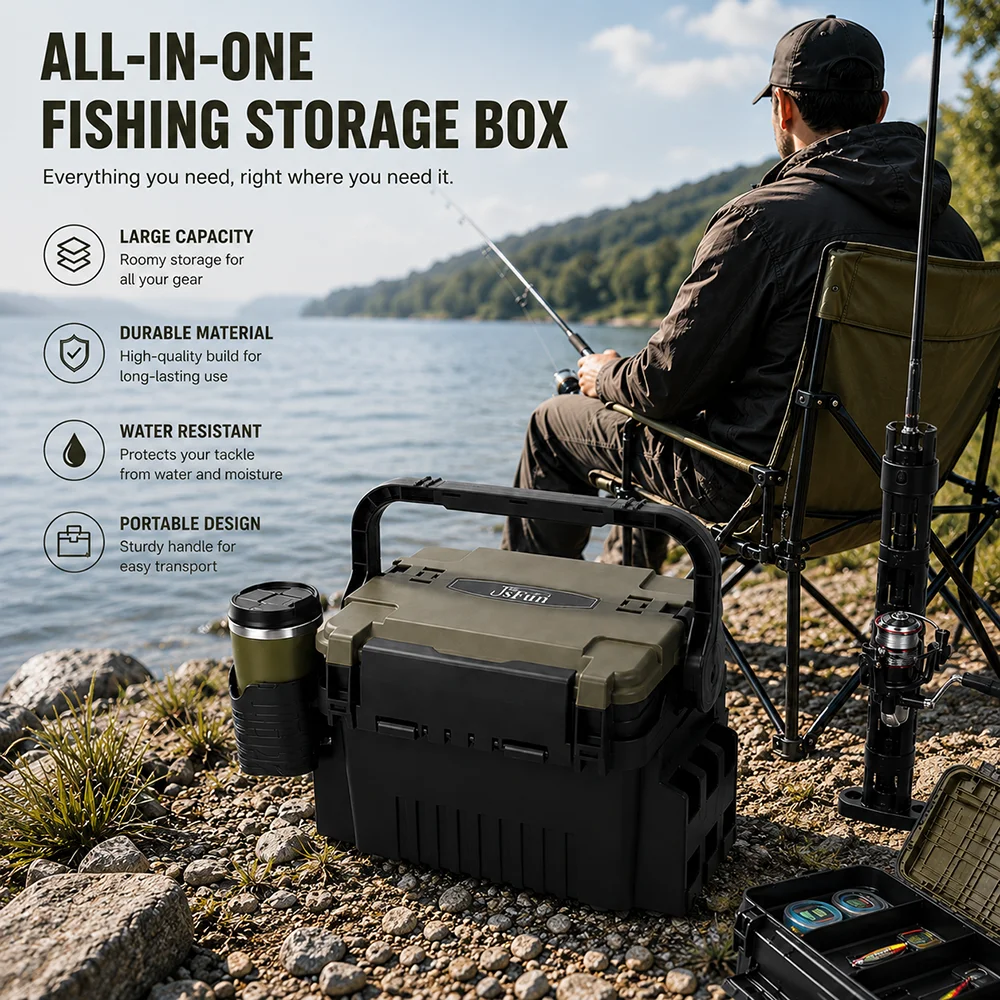 fish reel storage container Anneome Fishing Line Holder Box Compact Organizer for Fishing Gear : Sports & Outdoors Pair them with the Chill Kylebooker Fishing Reel Gear Bag
