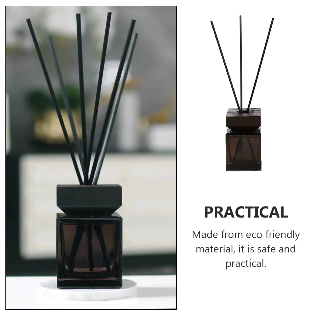 100Ml Aromatherapy Diffuser Bottle With Wooden Cap Rattan Sticks Home Scent Essential Oil Container Fresh Eco